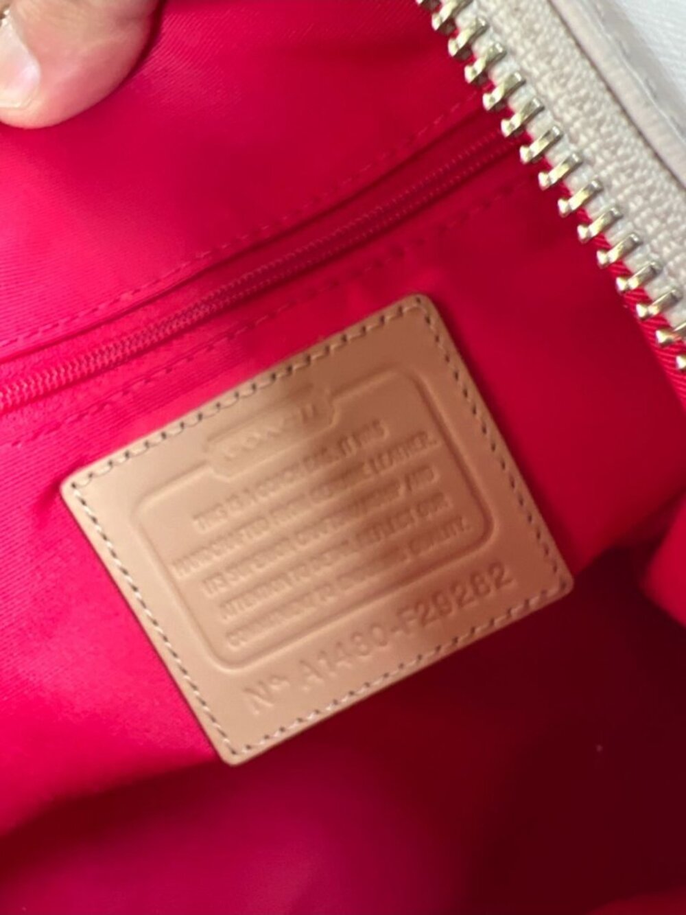 VintageCoach Dome Satchel F29262 Pink White Ombre Handbag - Picture 4 of 11